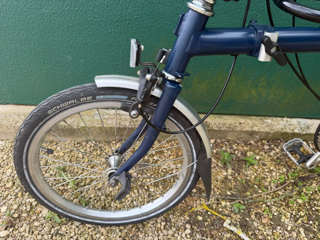 Brompton C Line M3L (3 Speed)  folding bicycle - Tempest  Blue