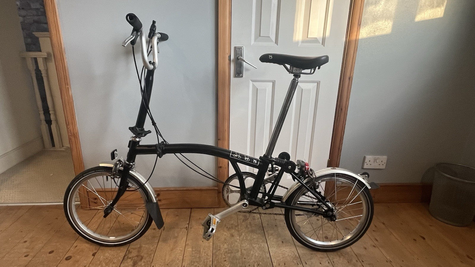Brompton Folding Bike 3-Speed, Black