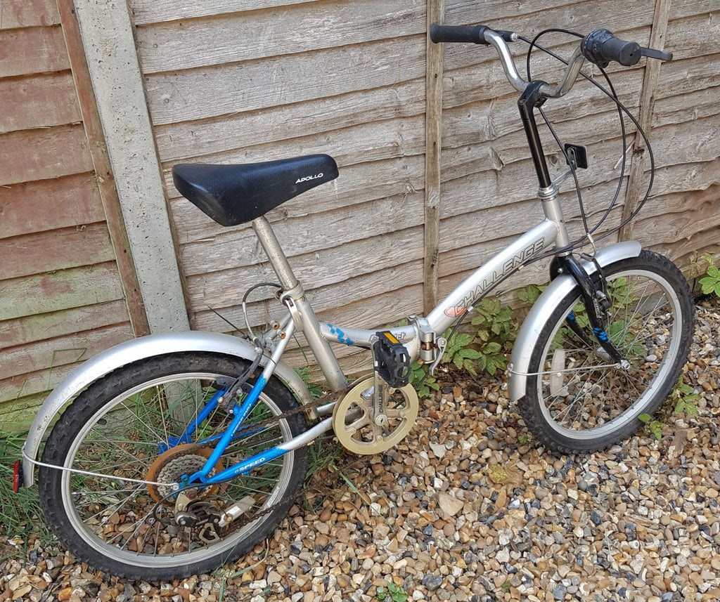Challenge Folding Shopper Bike 6 Speed 20" Wheels Used Working