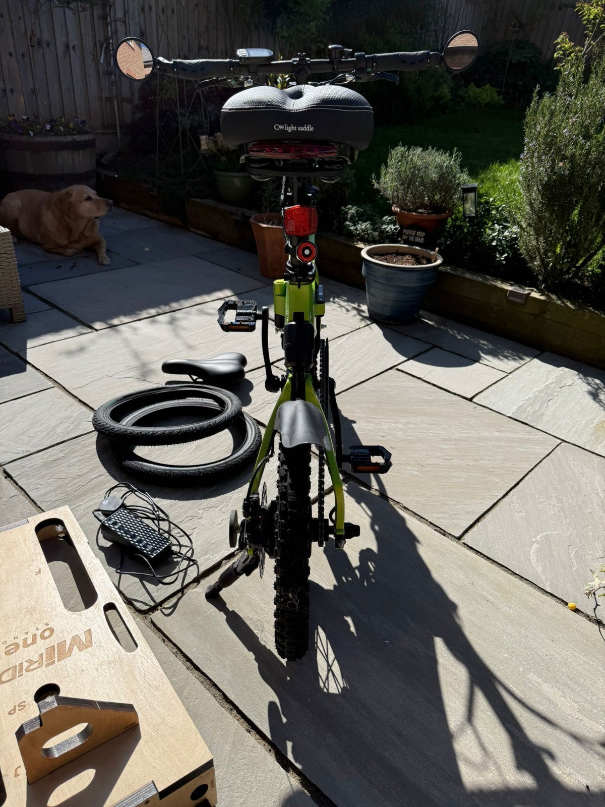 MiRider One Folding Electric Urban Bike - Acid Green - Amazing Condition