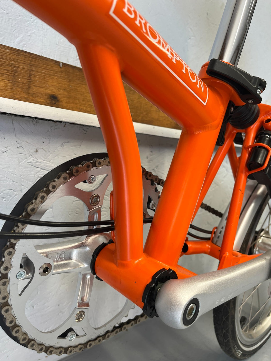 Brompton folding bike 3 speed C Line Orange