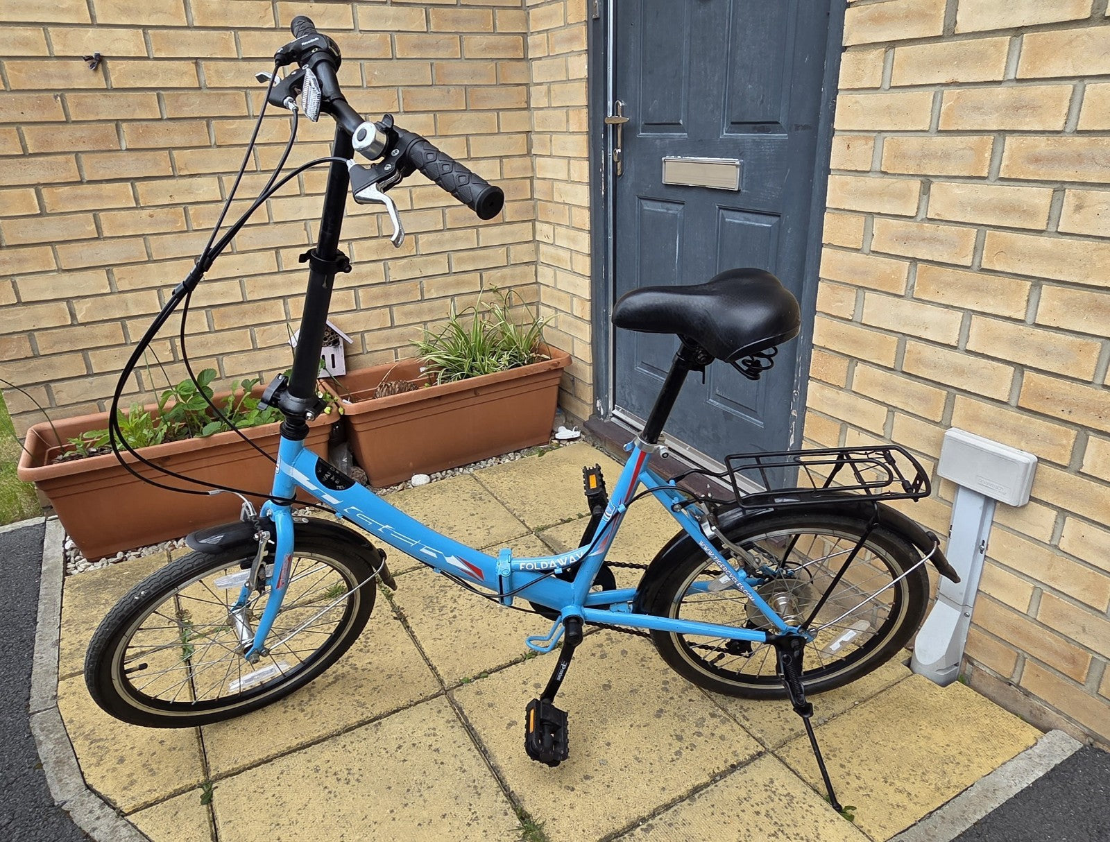 Tiger Foldaway 20" Wheel Folding Bike - 6-Speed Shimano - Blue - Great Condition