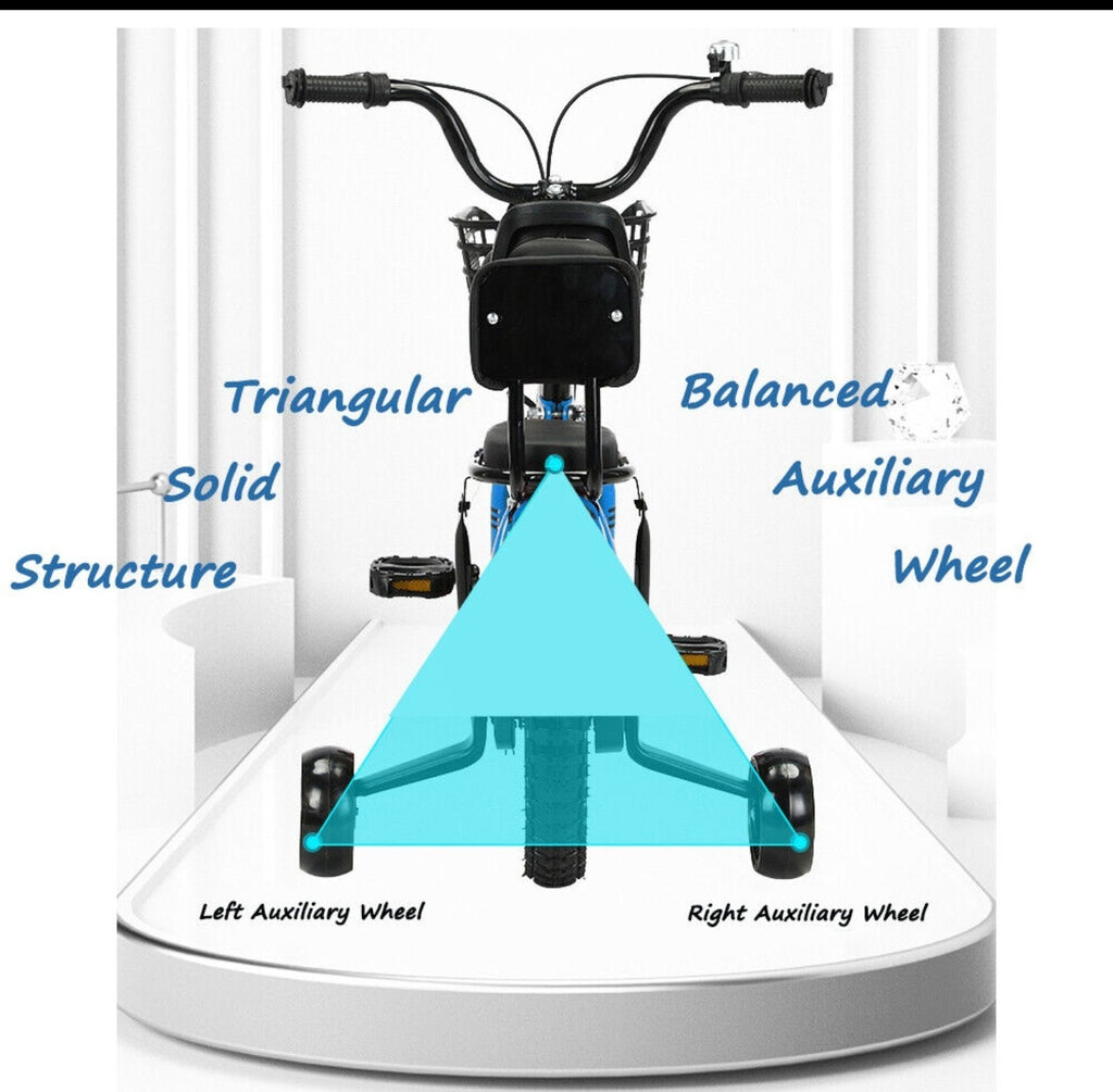 12inch Kids Bike Bicycle Children Boys Foldable Cycle Removable Stabiliser