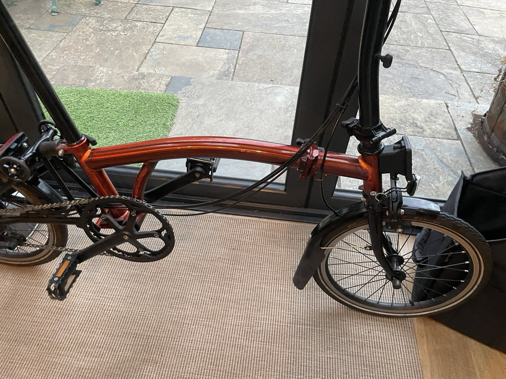 Brompton M6L 2021 Black Edition Flame Lacquer - BIKE ONLY