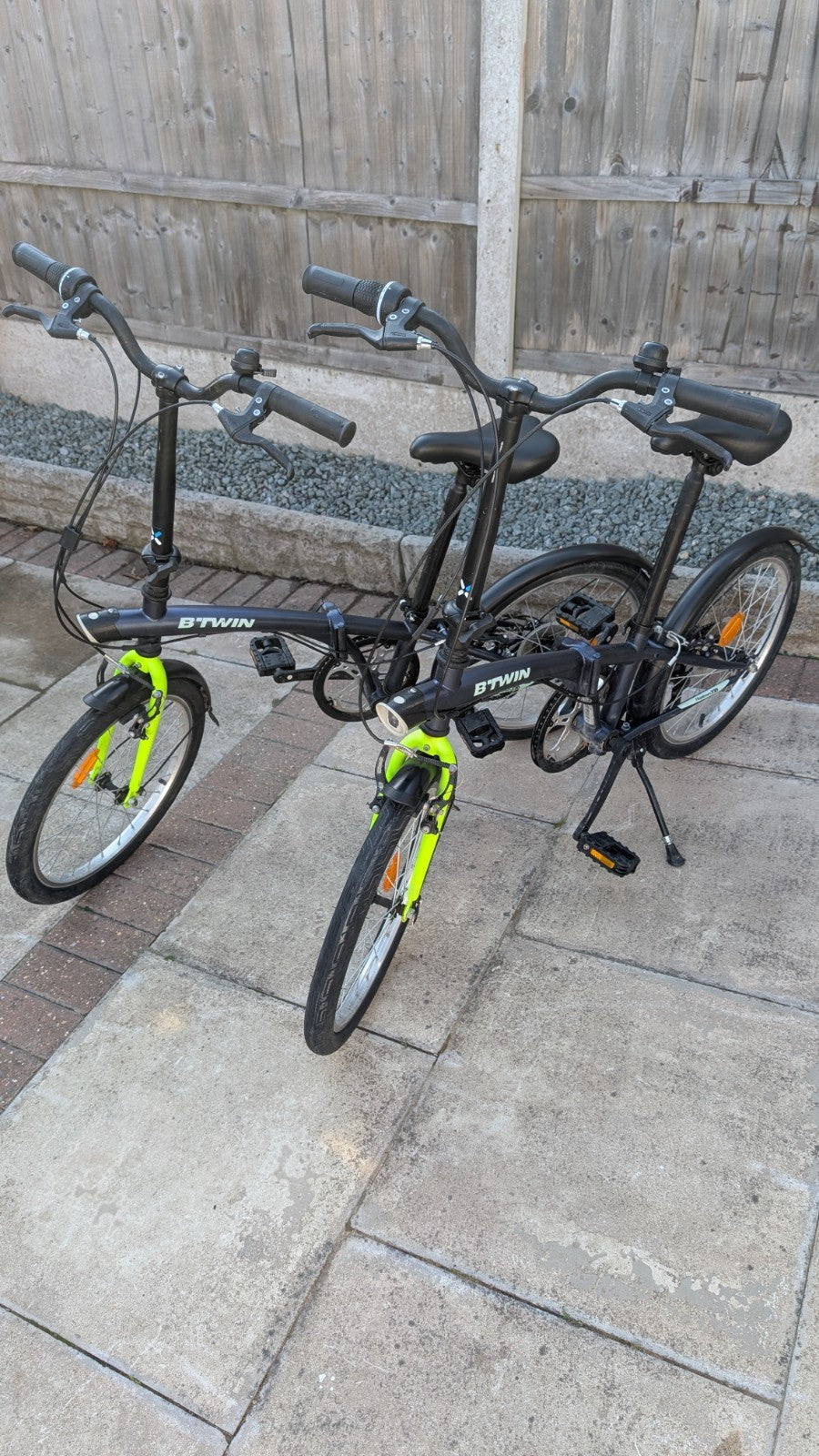 For Sale, 2 x BTWIN Folding Bikes, 20inch Wheels, collection only