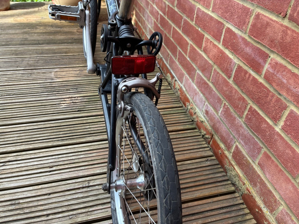 Brompton M3L Single Speed Black Folding Bicycle, Bike, used