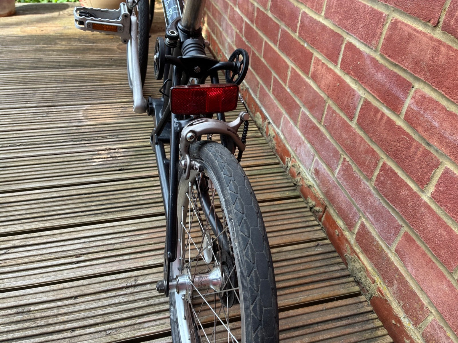 Brompton M3L Single Speed Black Folding Bicycle, Bike, used