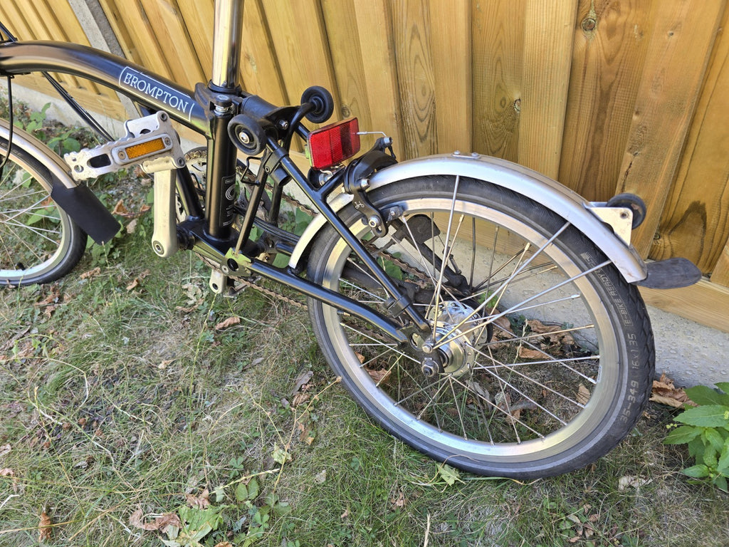 Brompton C Line, 2022, Mid Handlebar, 6-Speed Folding Bike, Black