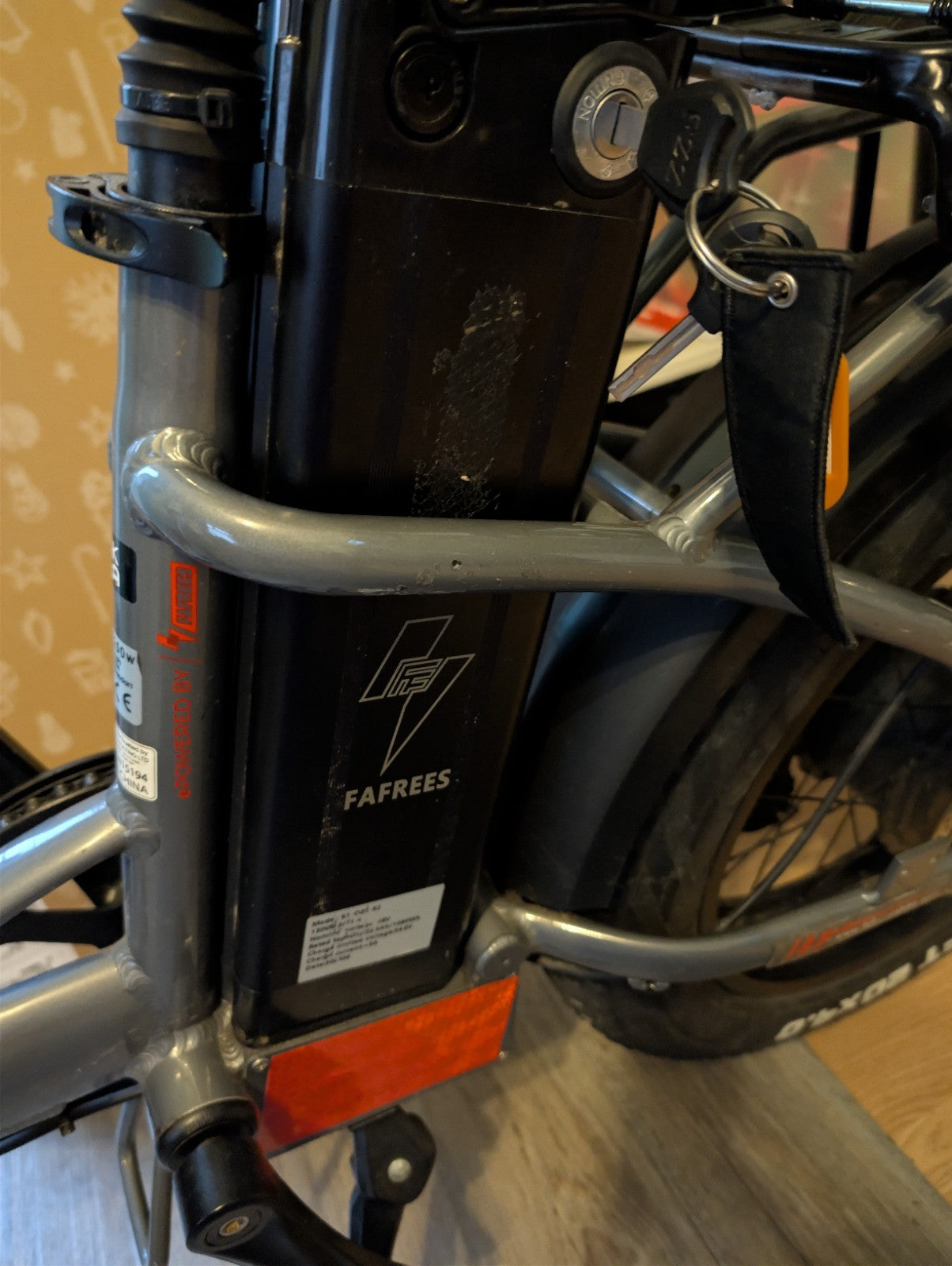 Fafrees F20 Fat 20" Foldable Eboke, 48v 22ah Battery  Iv Very Good Condition,