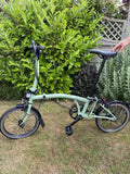 Brompton C Line Explore 2023 6-Speed, Matcha green, High Handlebars