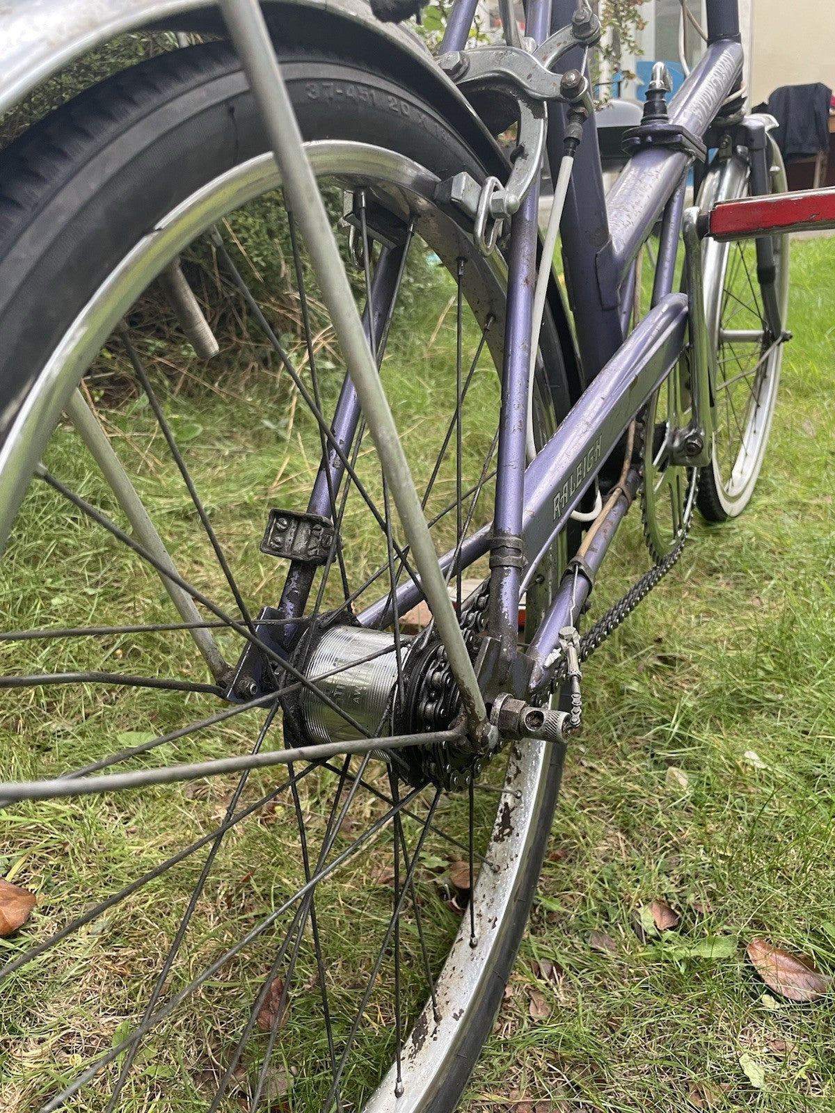 Raleigh Stowaway 1976 Folding Bike Purple Sturmey Archer Desirable Brooks Saddle