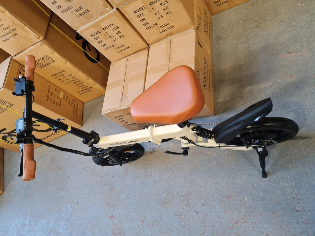 14" Portable Commuter Bike 50km range 36V 7.8A Folding City Bike Full Disc-F200R