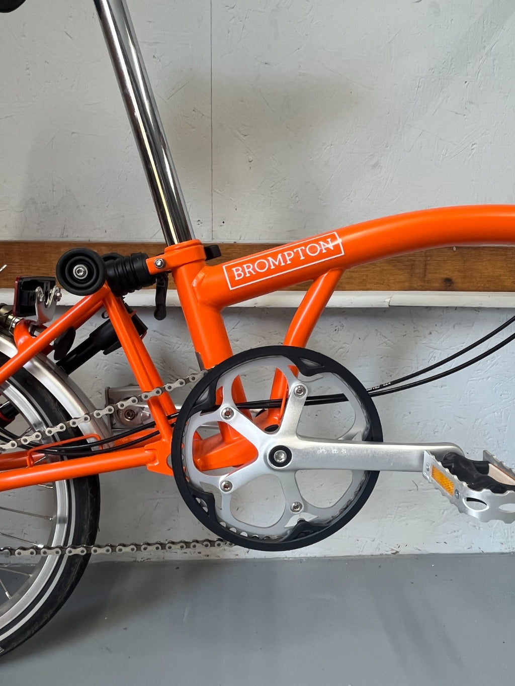 Brompton folding bike 3 speed C Line Orange
