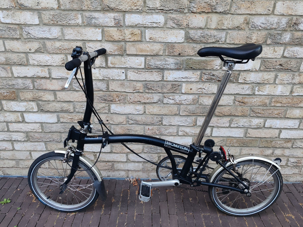 Brompton S2L 2 Speed Folding Bike Black Mudguards No Rack