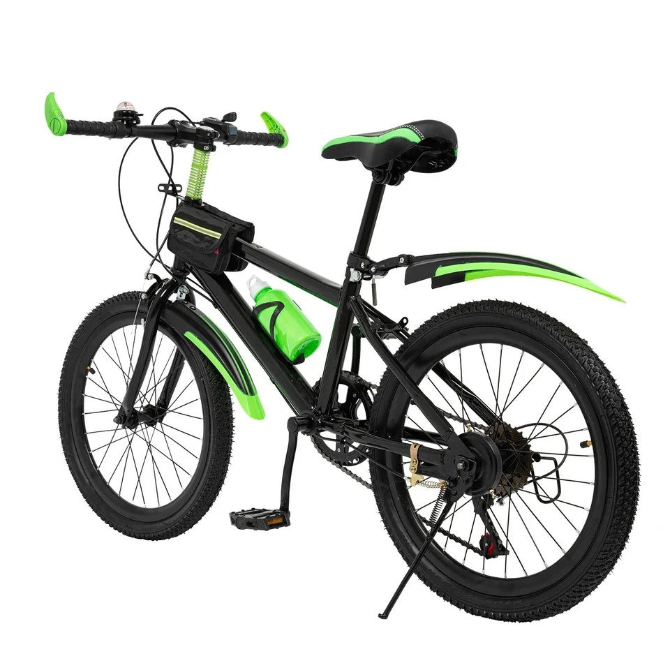 20 Inch Bike for Adult & Kids Folding Mountain Bike 7 Speed Disc Brakes Bicycle