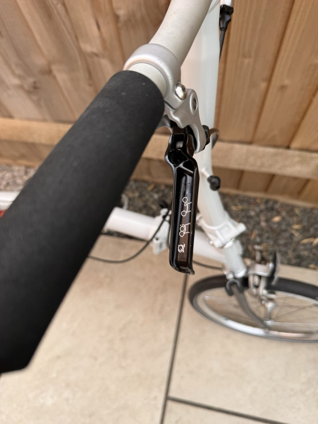 Brompton Titanium / Steel Single Speed 8.3kg with ancillaries