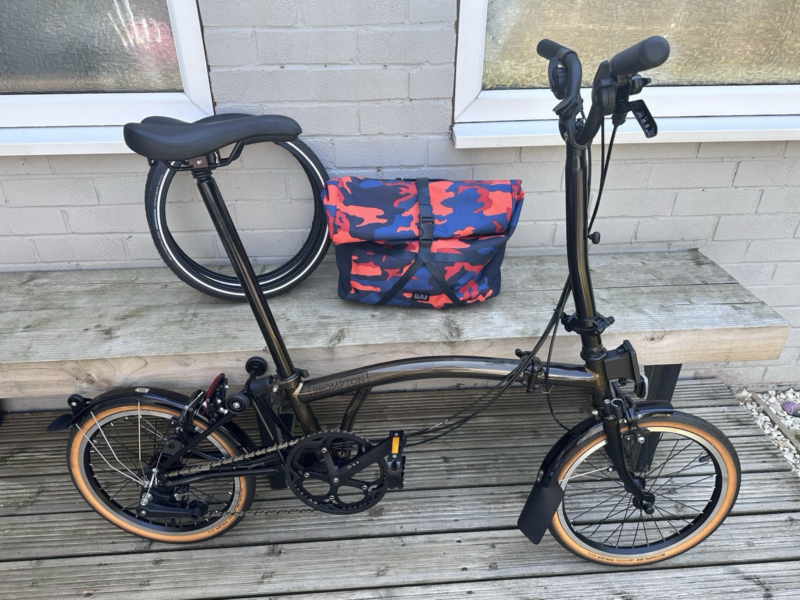 Brompton Folding Bike - New And Unused - Raw Lacquer Bundle - Accessories!