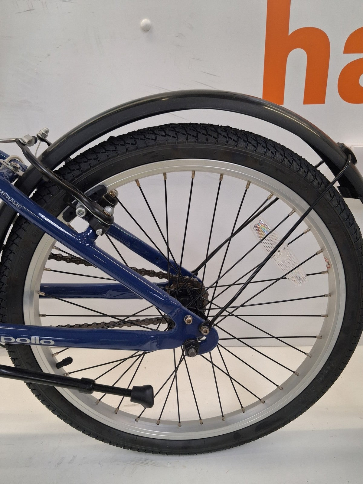 Apollo Tuck Single Speed 20'' Wheel One-Size Lightweight Folding Bike Blue A