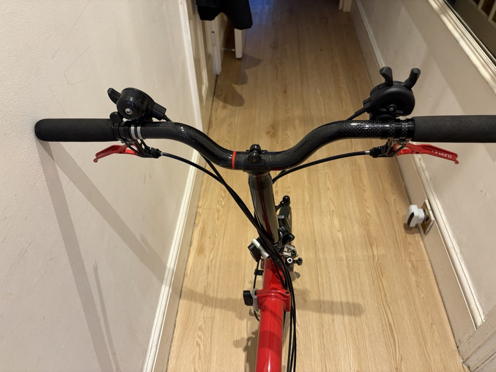 Brompton Folding Bike Red 16 inch 6 speed.