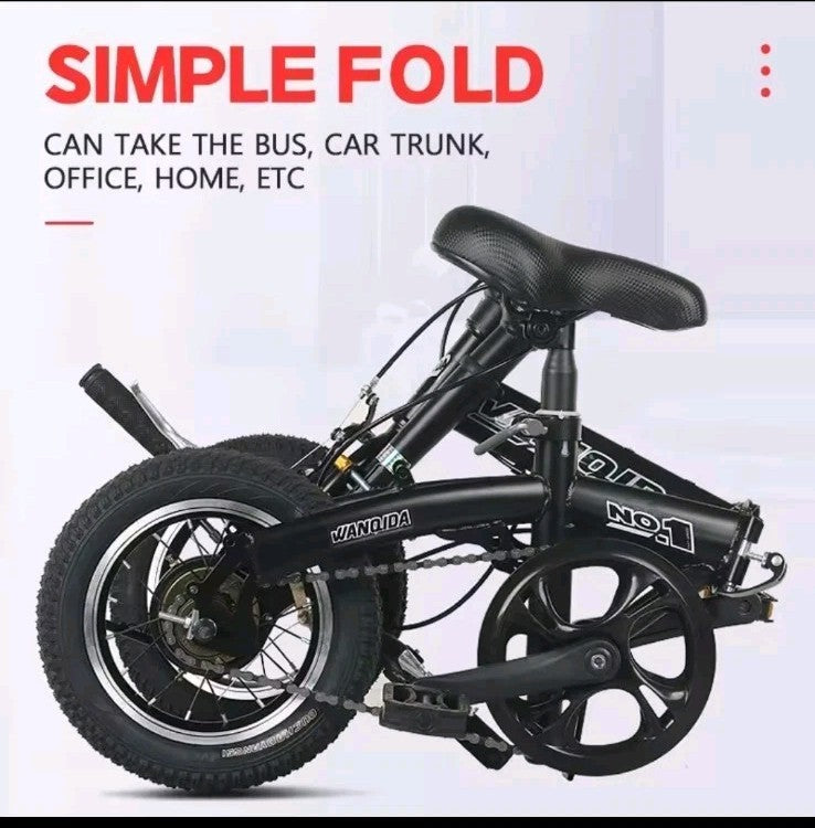 Adult Male and Female Moped Teen Student Off-road Racing Bike Folding...