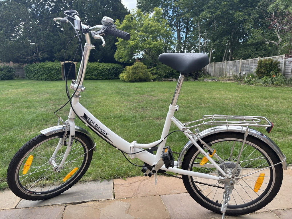 Tiger Foldaway White Unisex Folding Bike. Great Condition.