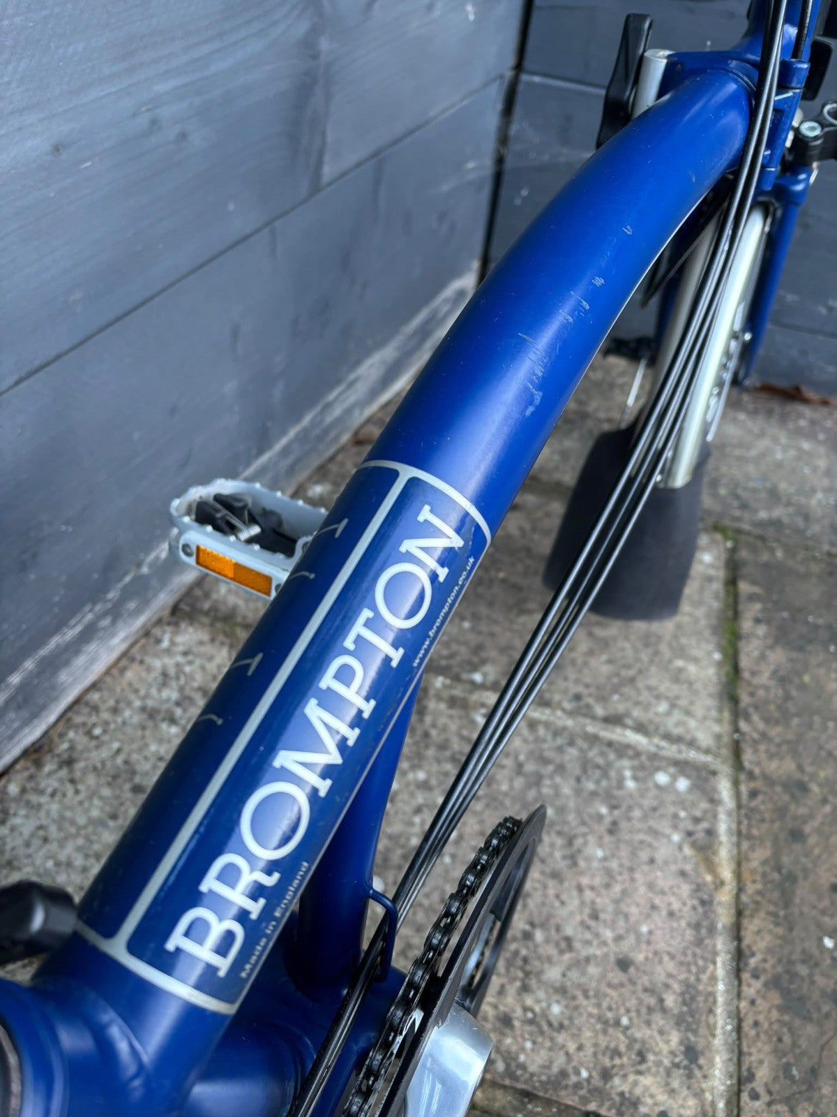 Brompton M6L C Line 6 Speed Folding Bicycle in Cobalt Blue Excellent Condition