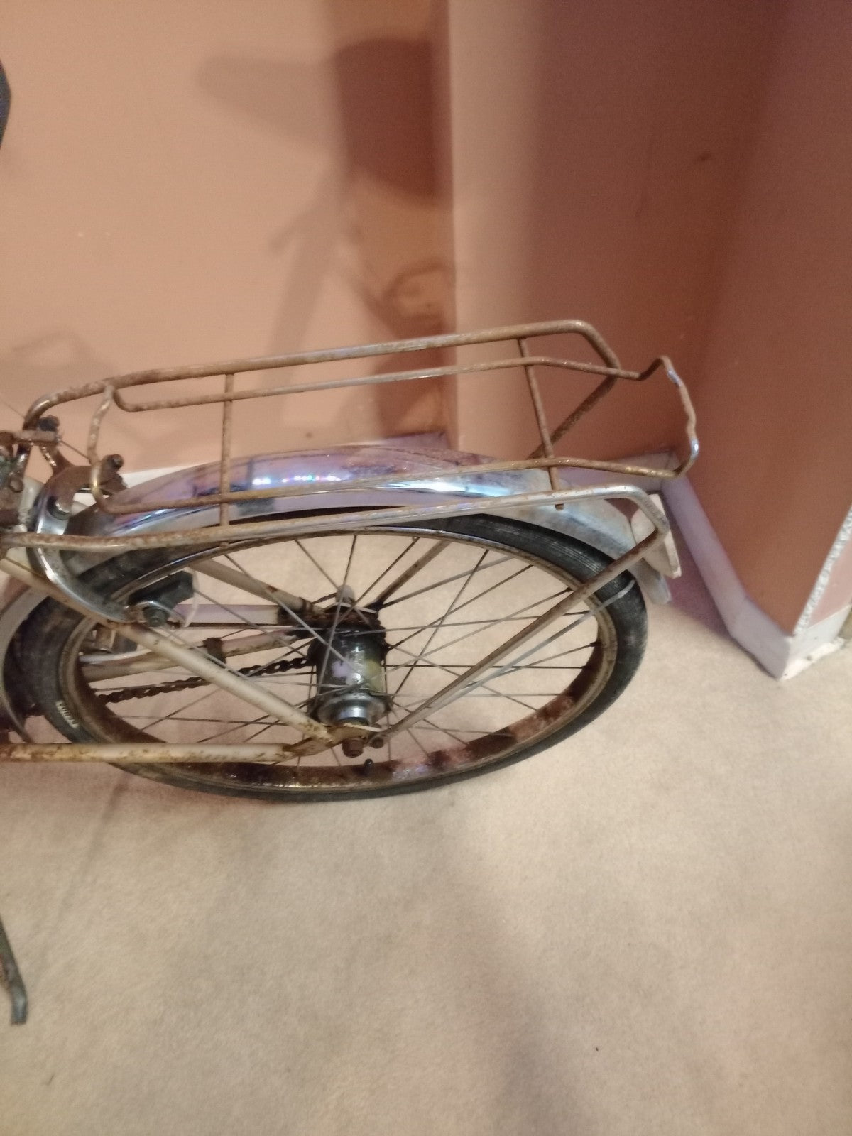 Raleigh Stow Away Folding Bike Vintage Shopper Rack