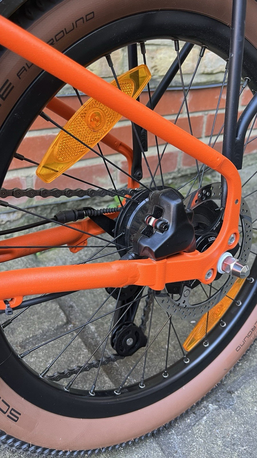 Brompton G Line 8-Speed Orange Folding Bike Brand New Never Used Large Handlebar