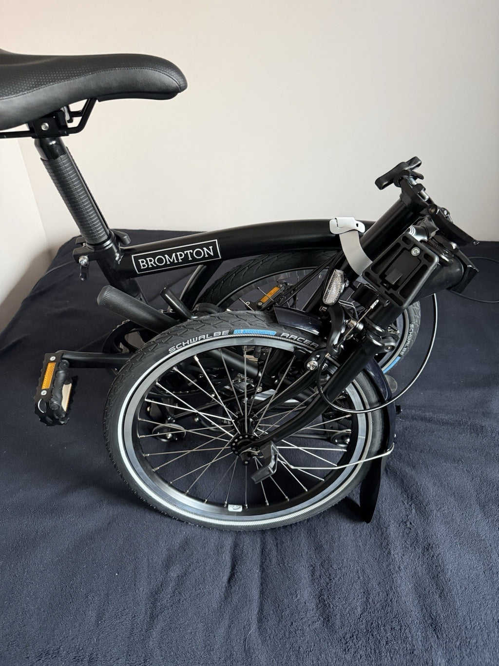 Brompton Folding Bike 16in M Frame Black with Mudguards & Reflectors