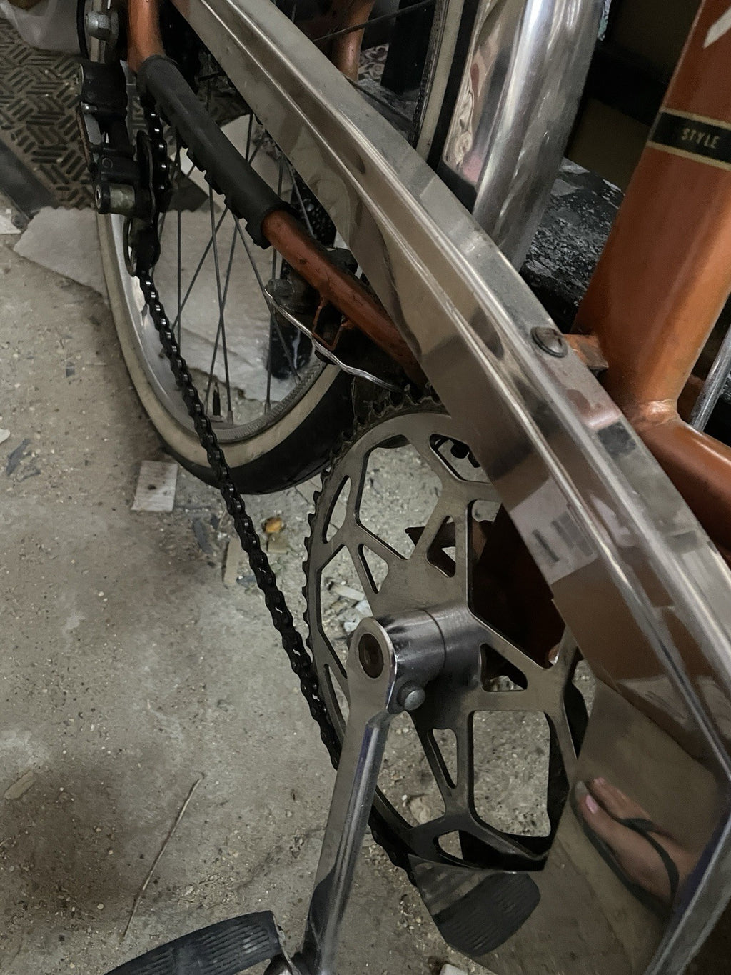Peugeot Vintage Folding Shopper Bike 1972 Steel Frame collection N4 London