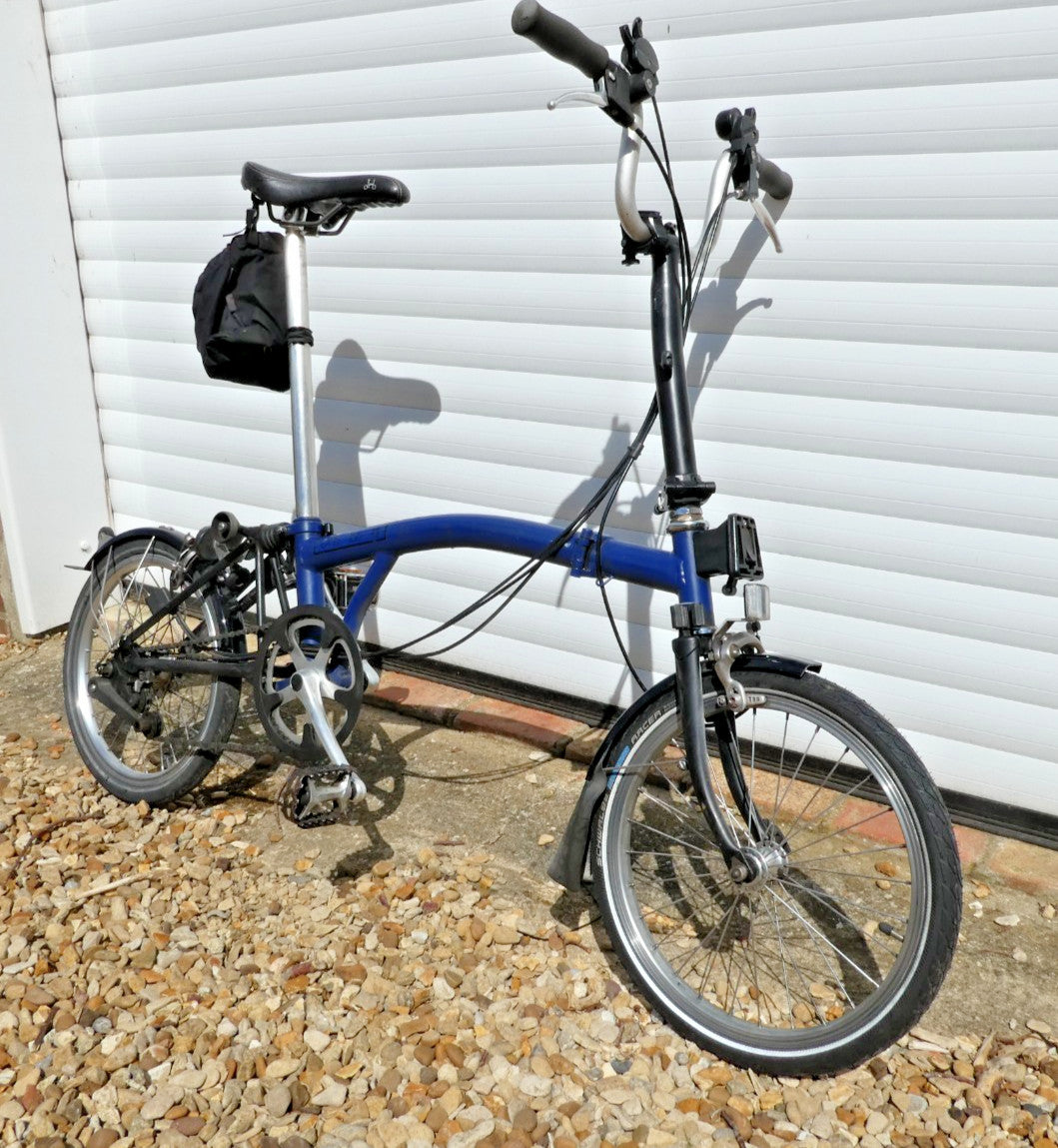 Brompton Folding M Series 6 speed with tool kit, cover and matching Brompton bag