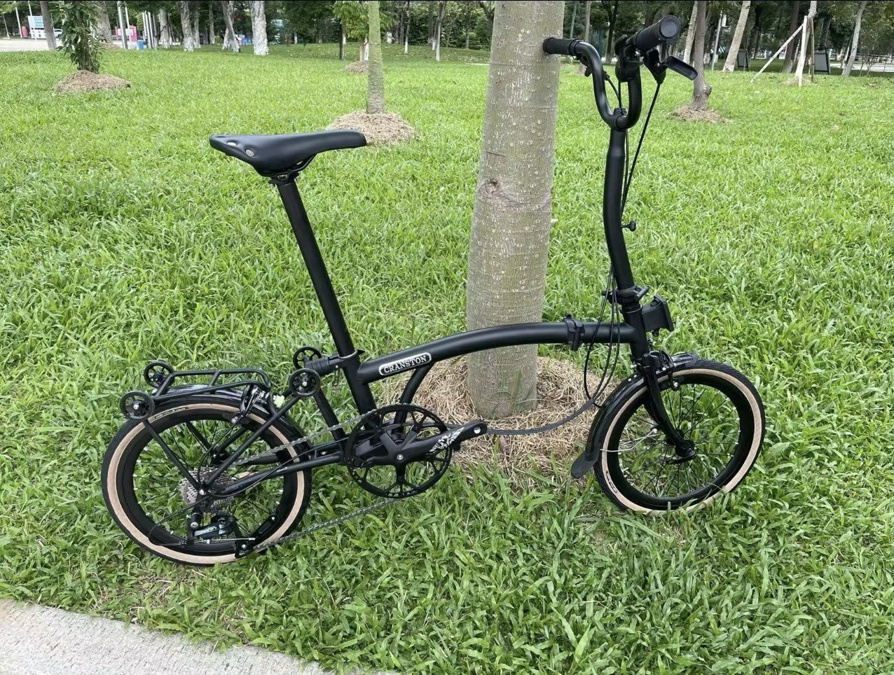 l6inch Tri-folding Bike 9speed High Quality Steel Frame Light Weight Y barM.
