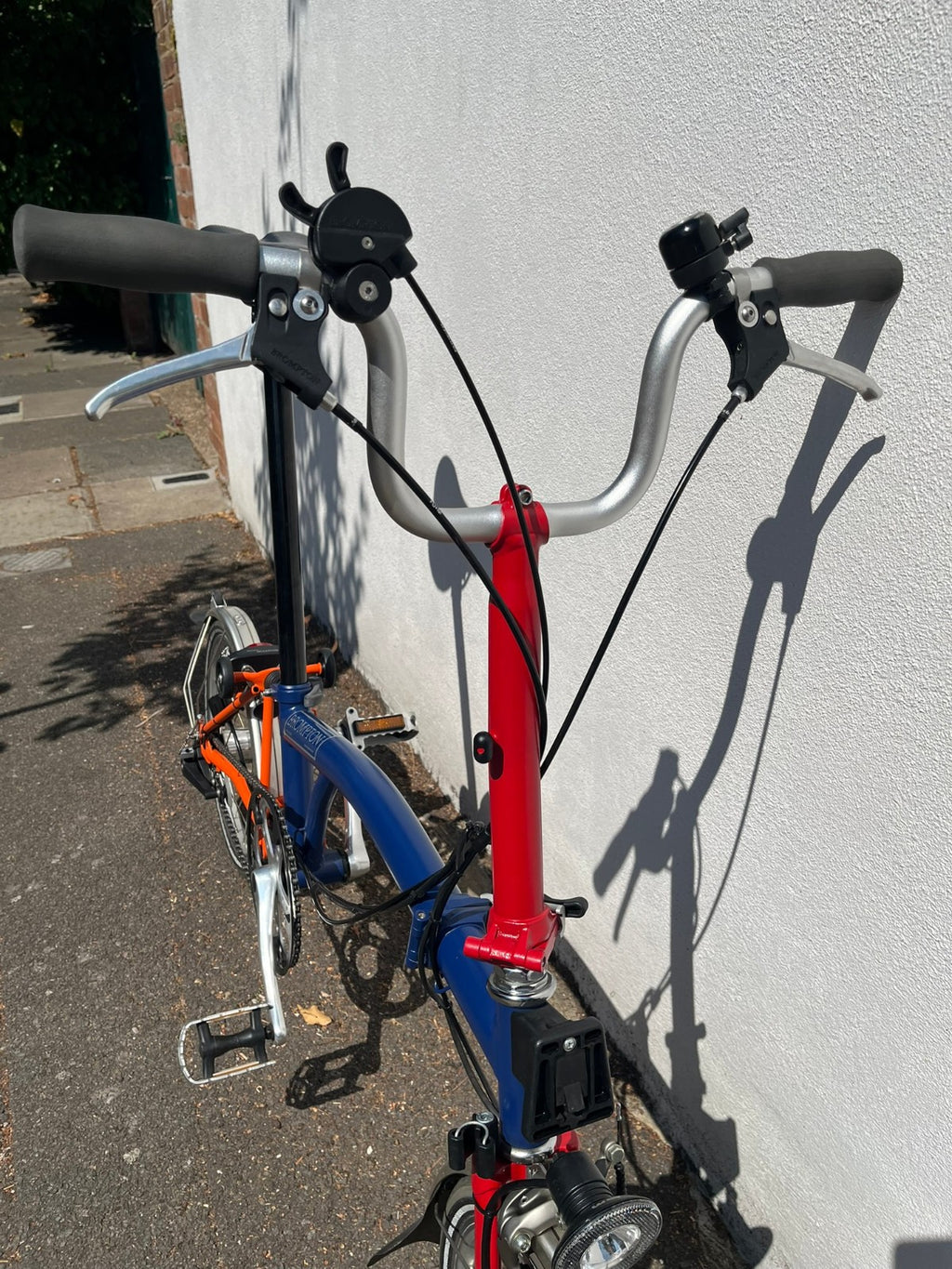 Brompton M3L C Line Dynamo Light 3 speed Navy Blue Red M-type Folding Bike