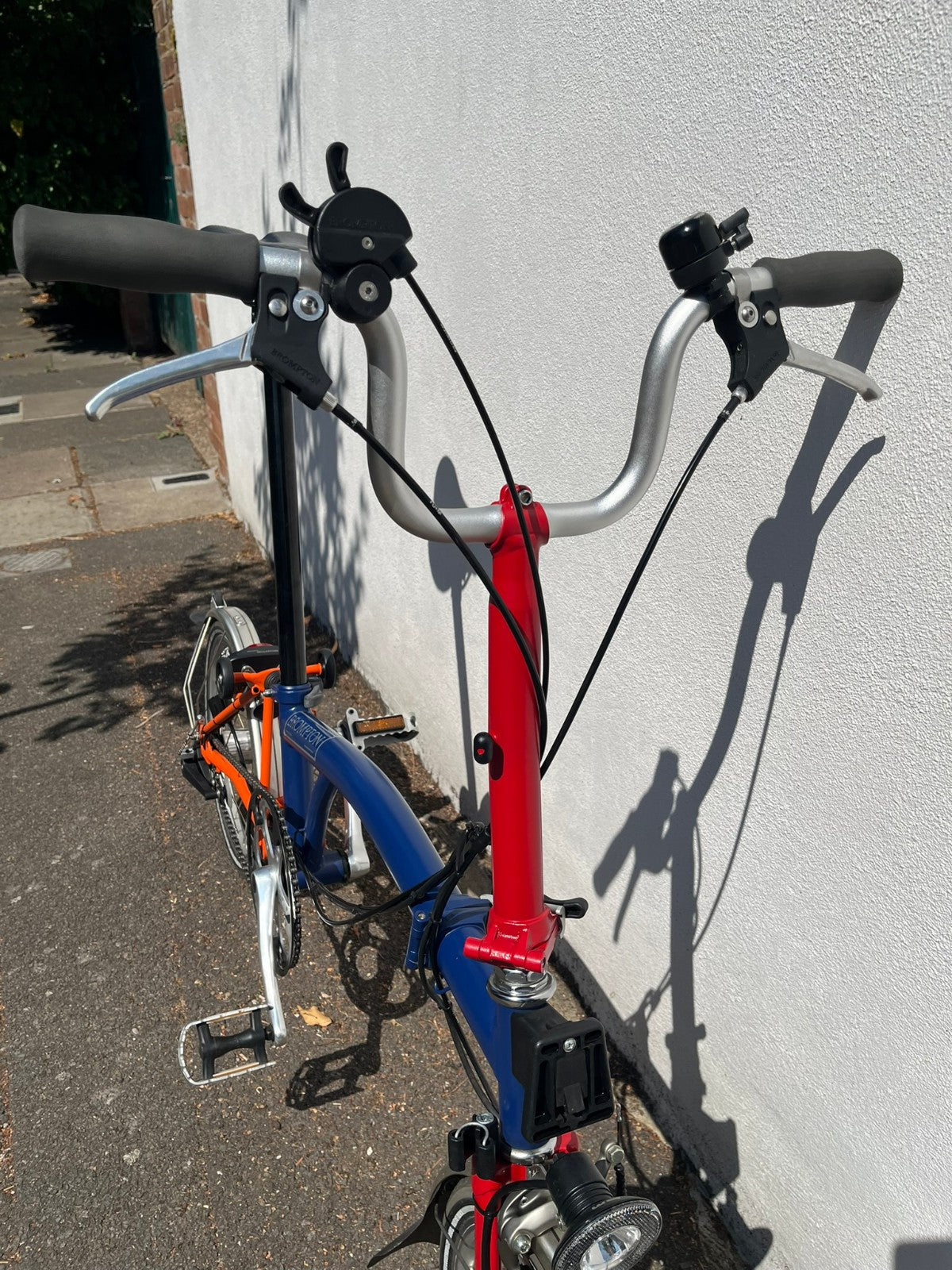 Brompton M3L C Line Dynamo Light 3 speed Navy Blue Red M-type Folding Bike
