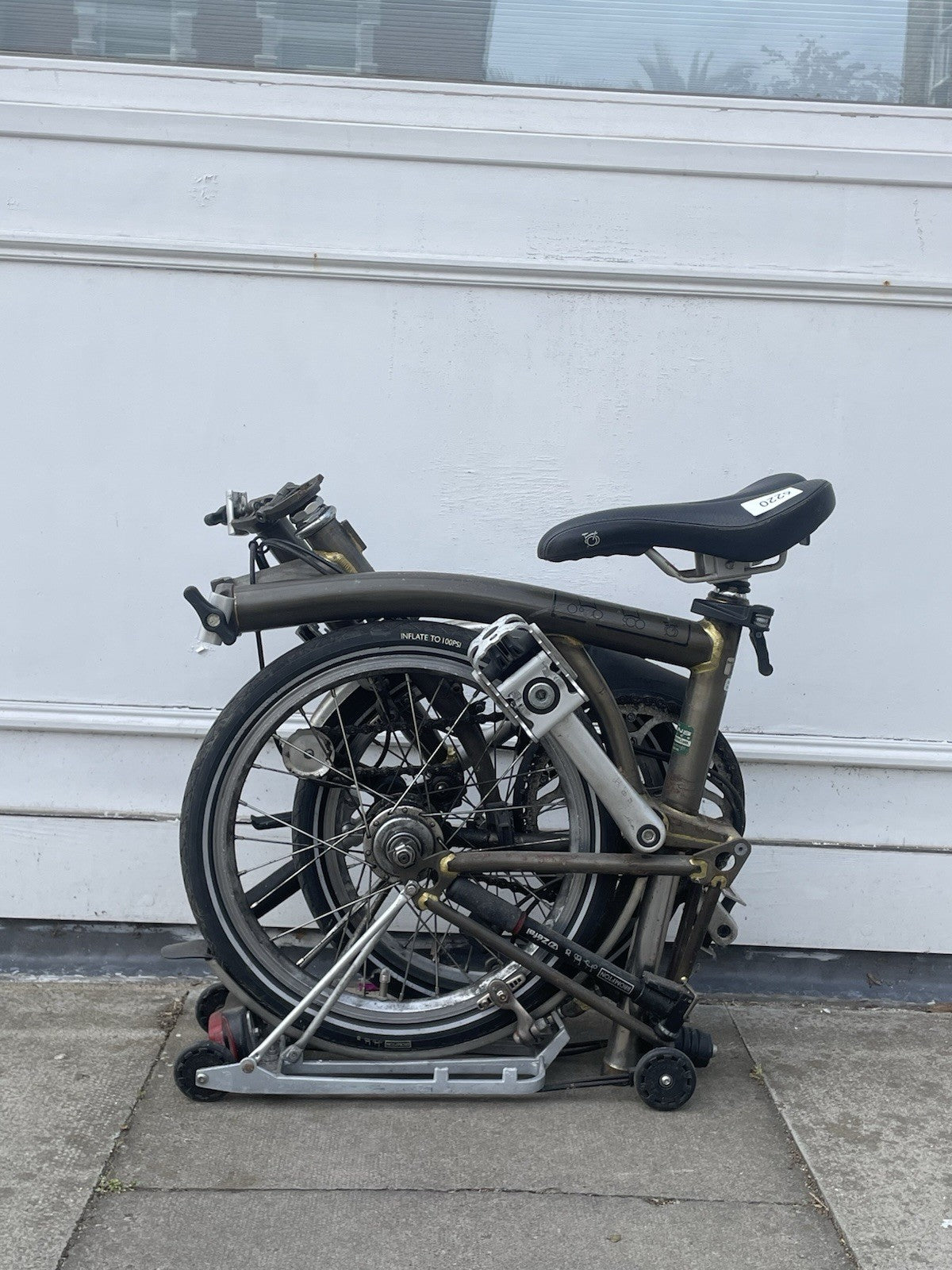 Brompton S3R 3-Speed Folding Bike - Raw Lacquer