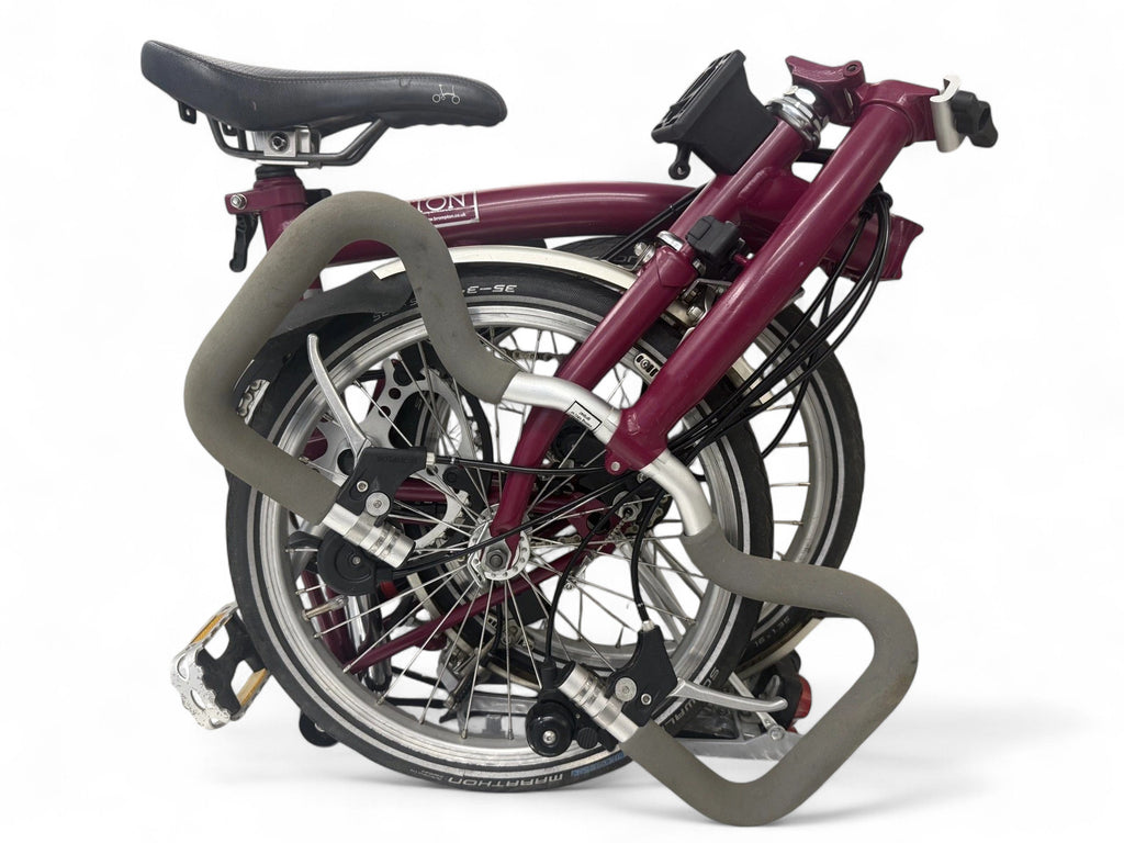 Brompton C Line P6R (6 Speed) folding bicycle - Claret