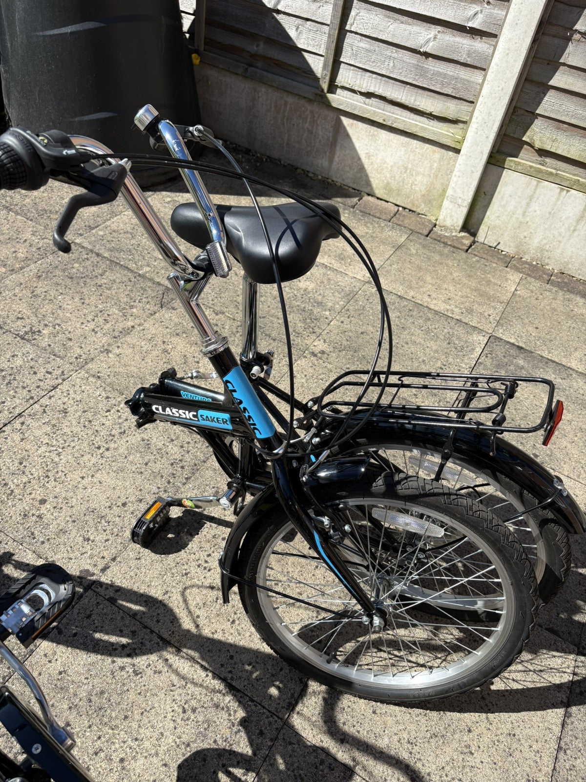 2 x Adults Black Classic Saker Folding Bike Venture Series 20" Shimano 6-speed