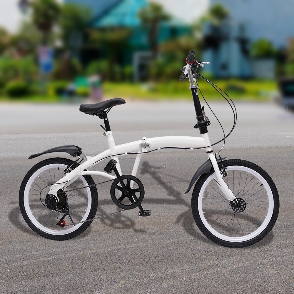 Folding Folding Bike Commuter Bicycle 20 Wheel 6Speed for men women Bicycle