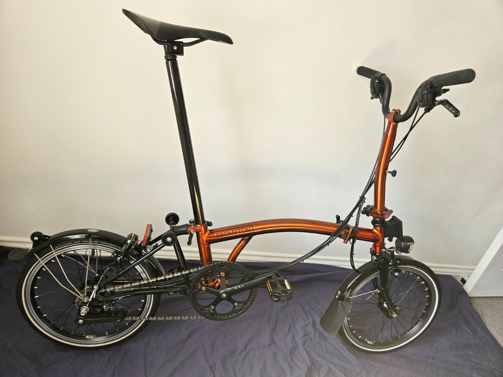 Brompton M6LX Superlight Titanium 6 Speed Flame Lacquer Excellent Condition