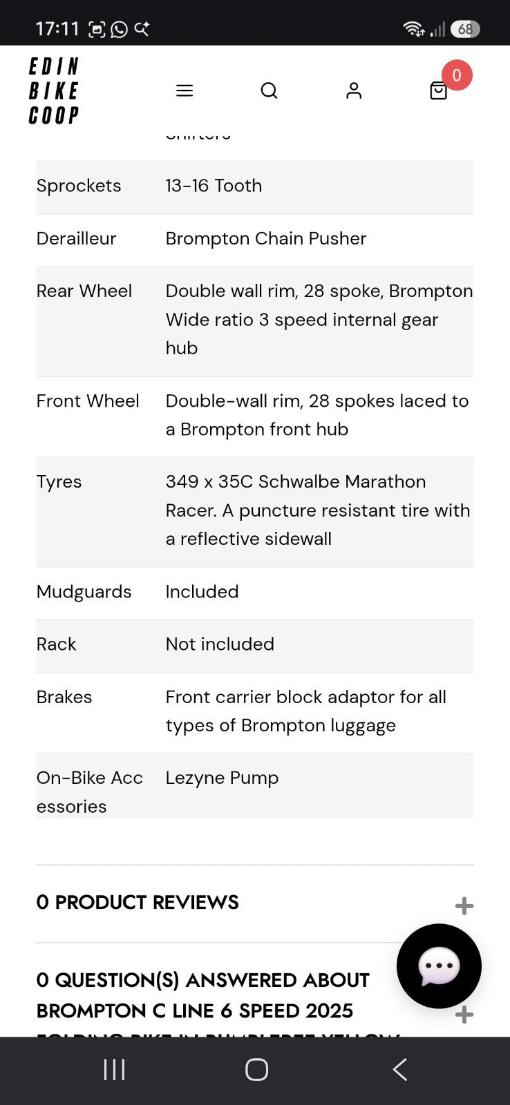 BROMPTON C LINE,  6 SPEED