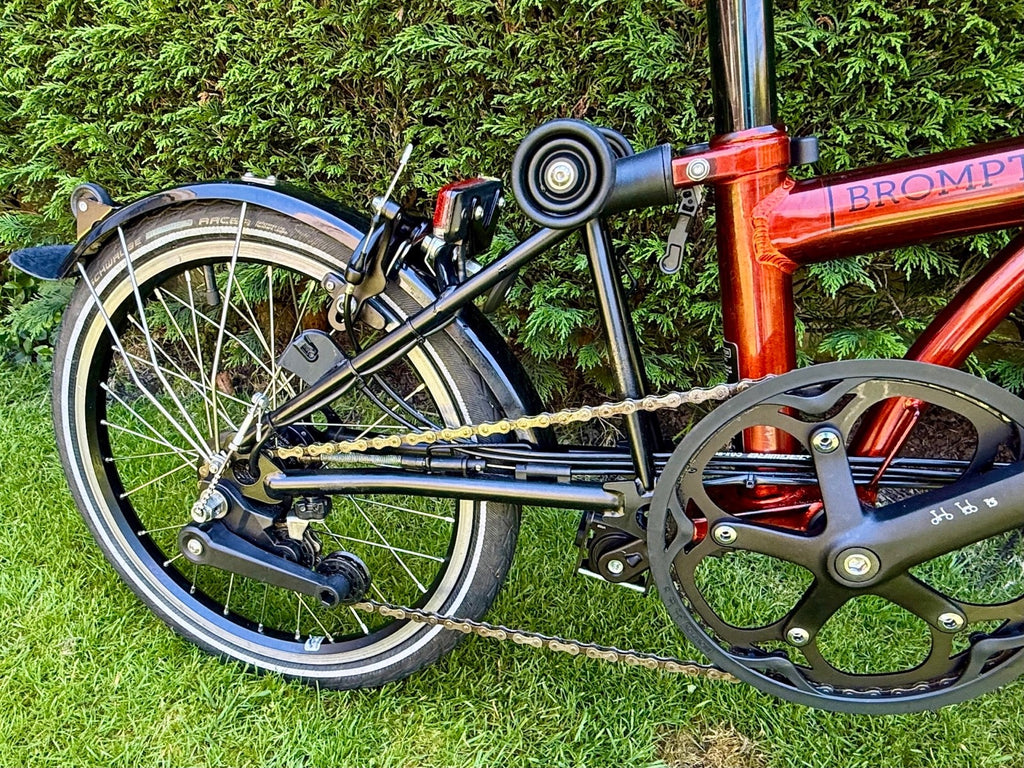 Brompton (Elect) C Line Explore Flame Lacquer - Mid Bars - 2024