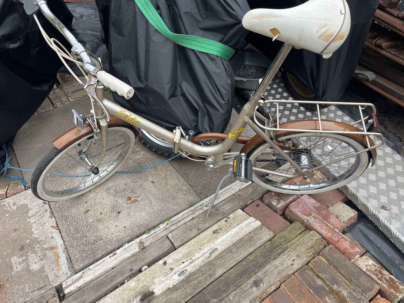 Classic Vintage Folding Bicycle FOLDA have X 2 Matching Ones, Listing for one!