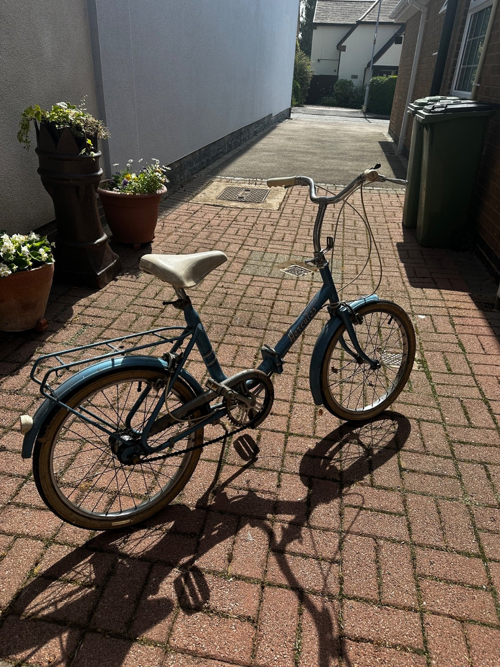 Raleigh Compact Vintage Folding Bike 1970s Retro light blue Original ...