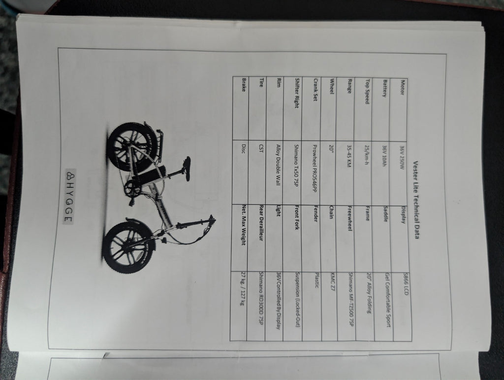 HYGGE Vester Lite Folding E- Bike 2022 | with extra Accessories!