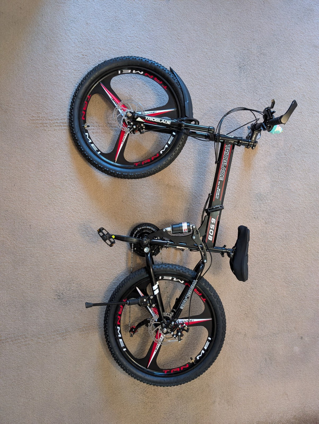 Trioblade Folding Mountain Bike 24-inch