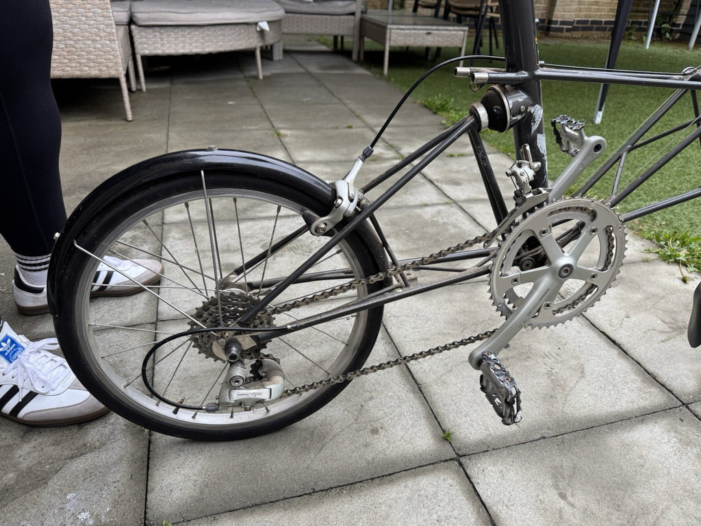 Moulton Jubilee Folding Bike 1978 Vintage 20in 18in 8-Speed Drop Bar Black