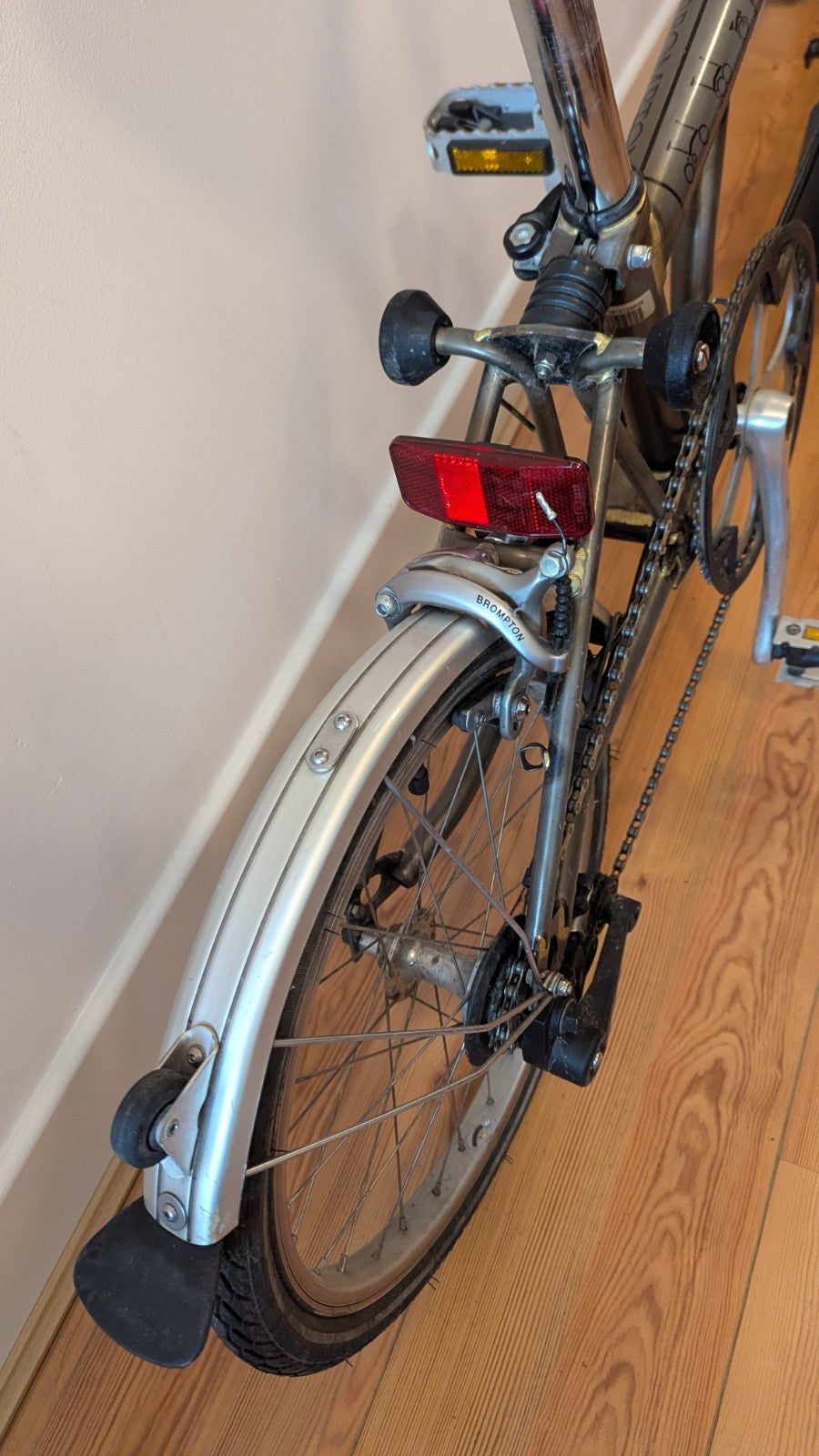 Brompton S3L, 2008 – Original Raw Lacquer – Excellent Condition – Leather Saddle