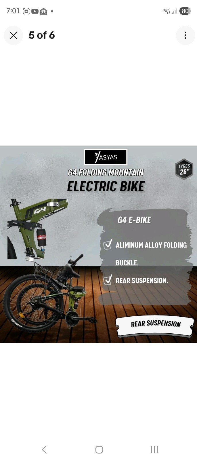 Yaz Yaz G4 bike for Sale