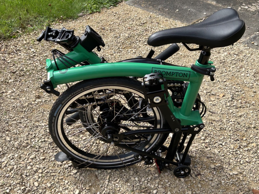 NEW 2026 Brompton C Line 12-Speed Folding Bike Low bar palm green/black