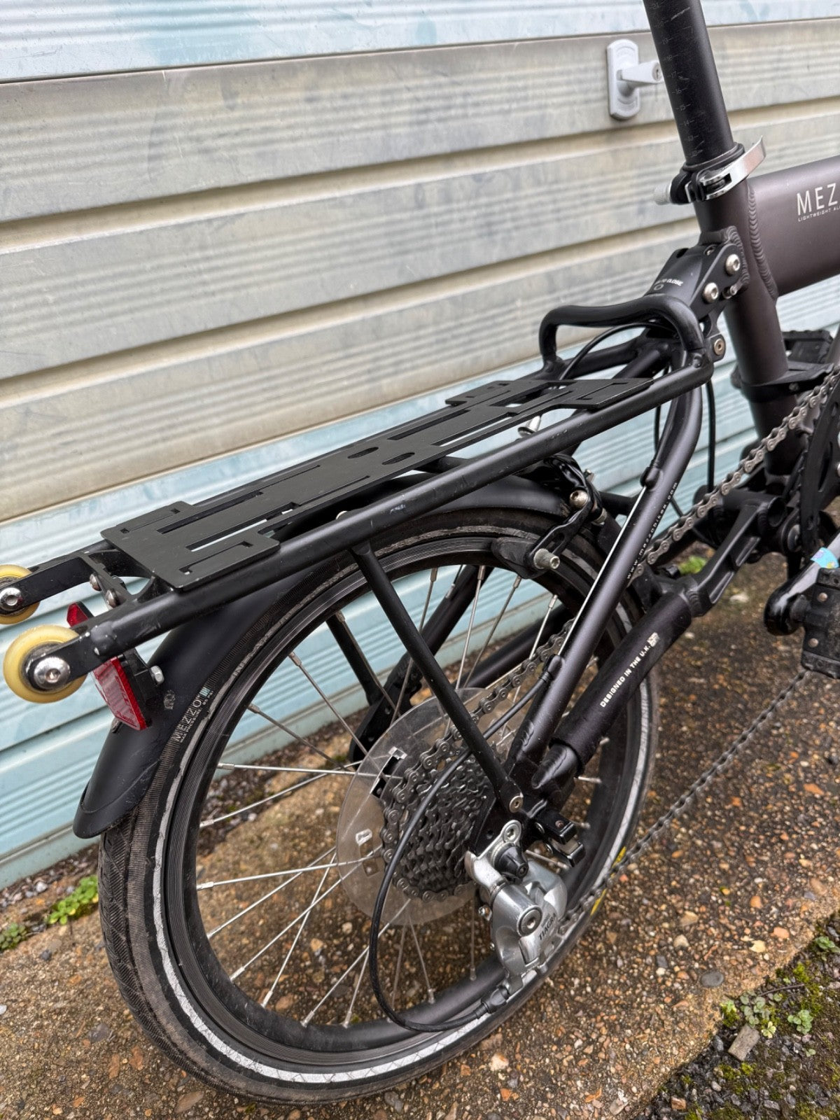 Mezzo D9 folding bike graphite grey very good original condition